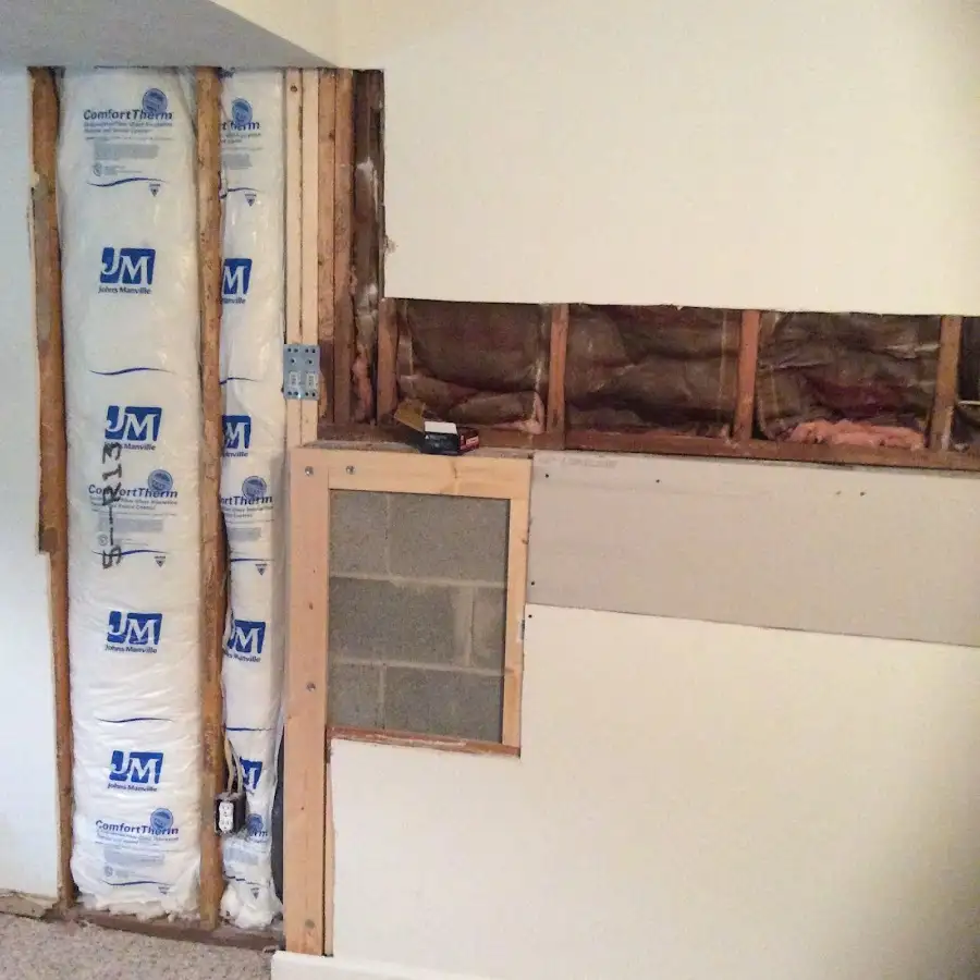 Wall insulation replacement during Structural Drying in Gilmer